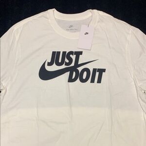 Nike Men's White Just Do It T-Shirt
